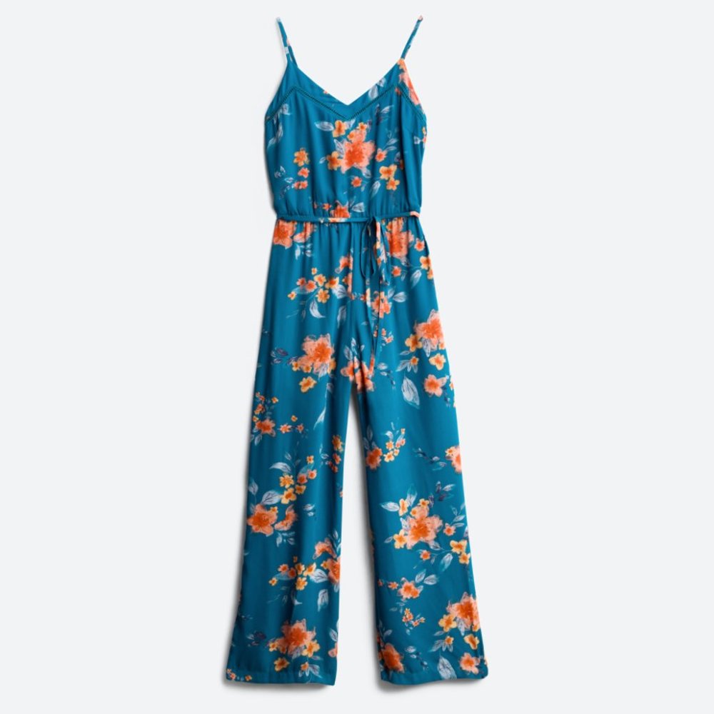 Jaelynn Lattice Detail Jumpsuit
